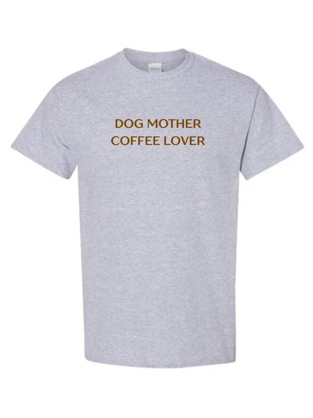 Dog Mother Coffee Lover T-Shirt - Heather Gray